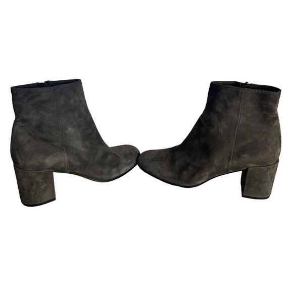 Vince Blakely Gray Suede‎ 2.5” Block Heel Ankle Boots Bootie Size 9M EU 39 Shoes - Picture 12 of 12